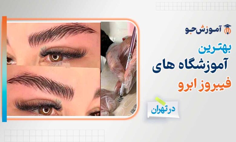 بهترین آموزشگاه های آموزش فیبروز ابرو در تهران
